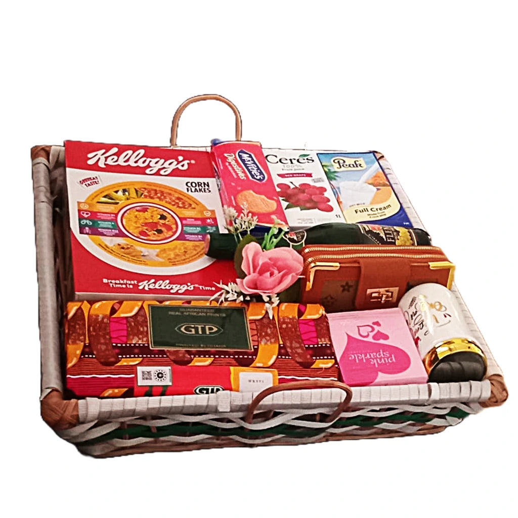 Grocery hamper gift set