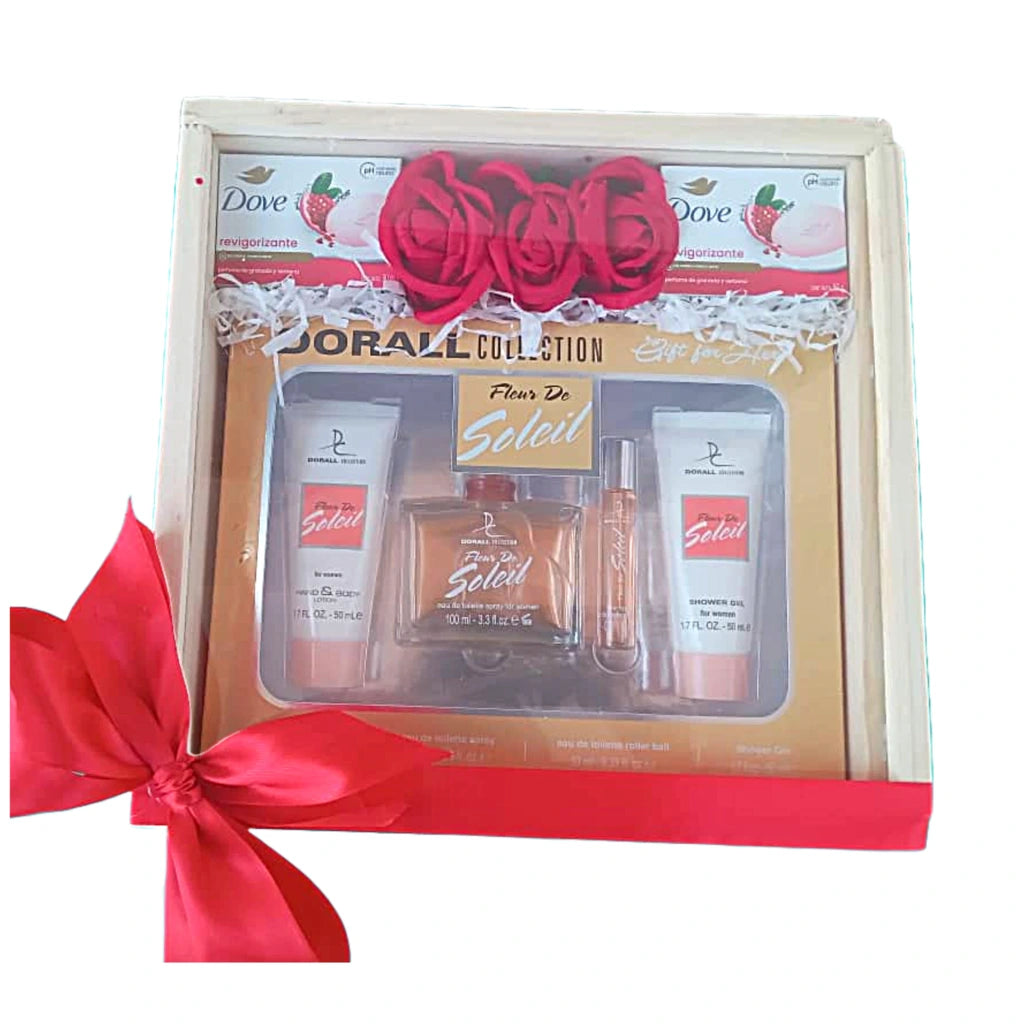 Perfume, Body Splash and Dove Soap Gift Package for Women