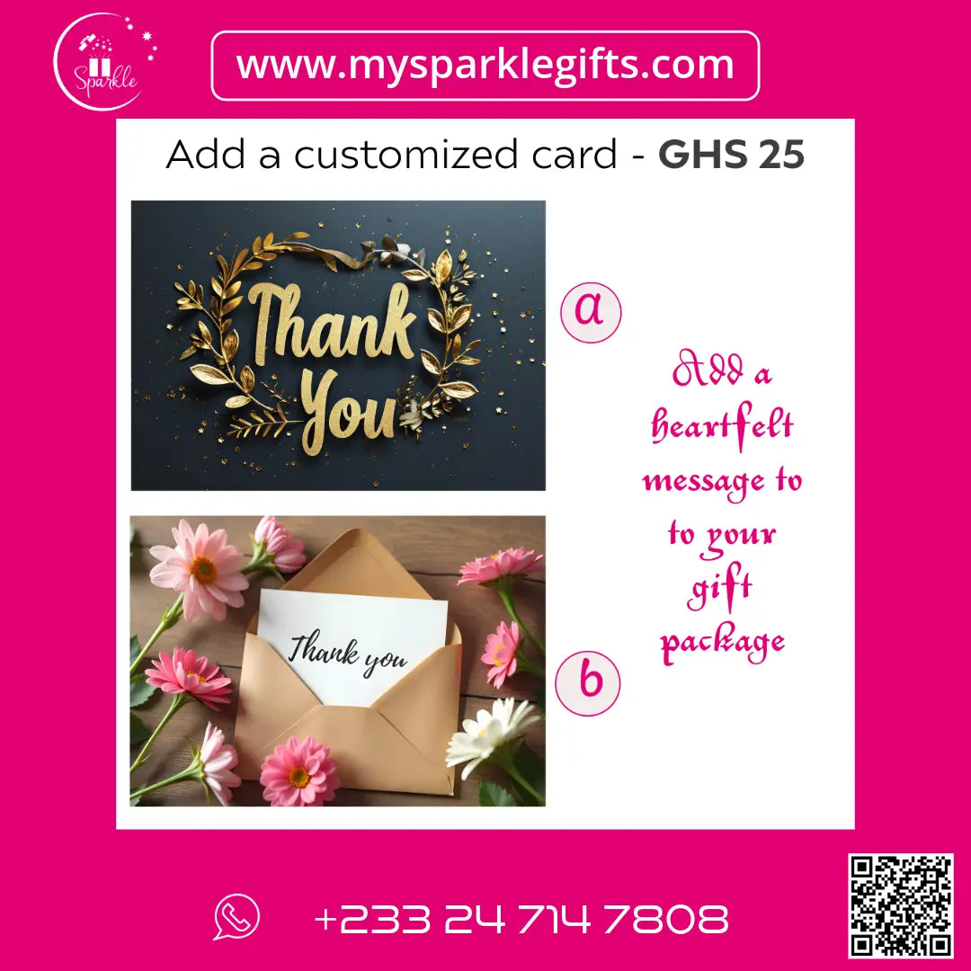 Thank you message cards for gifts