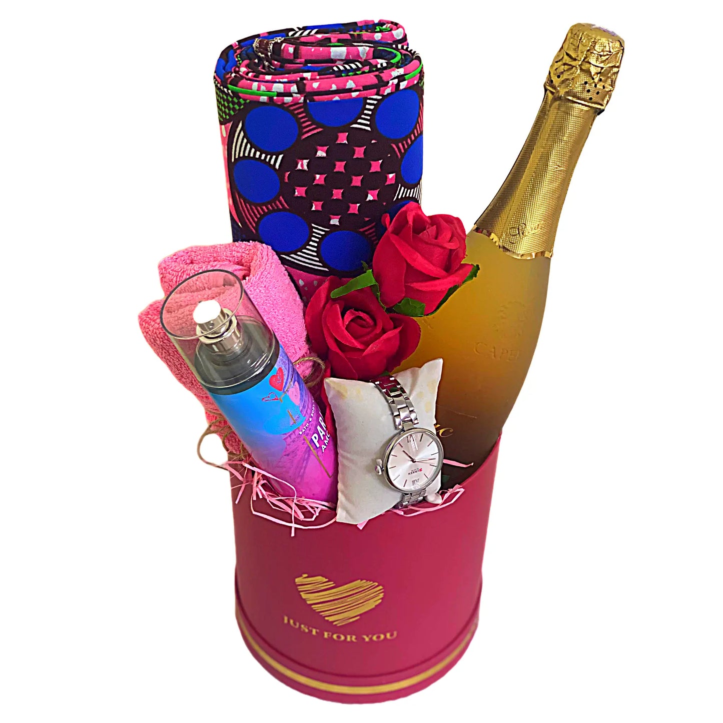 Watch, wine GTP cloth Bath and body works gift set